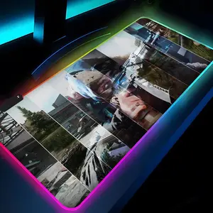Game Escape From Tarkov Mouse Pad Rgb Xxl Laptop Mat Gaming Mousepad Backlit Keyboard Gamer Girl Table Pads Desk Made for Gaming Gaming Accessory