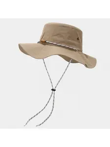 Men's hiking hat, camping hat, 2026 spring waterproof fisherman hat, women's sun protection outdoor western cowboy quick-dry hat, Outdoor Cap