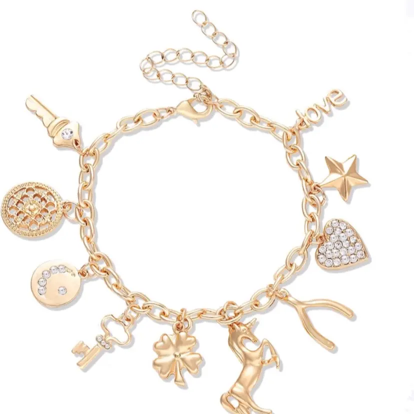 ENCHANTED CHARM BRACELET Female Male Daily Metal Coating