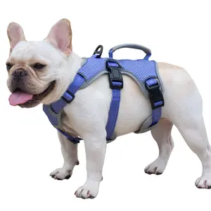 Huntboo BackSecure Escape Escape Proof Dog Harness, Escape Artist Harness, Reflective Dog Harness with Handle, Durable,Adjustable Vest for Small Medium Large Dogs Walking, Training, and Running Gear