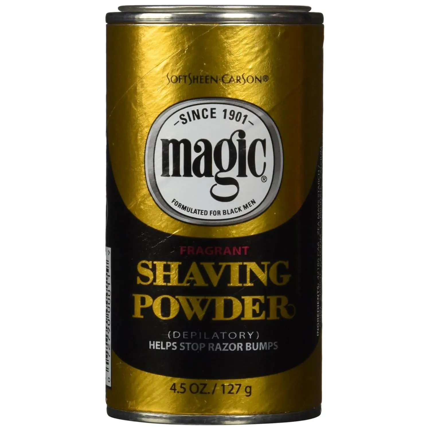 SoftSheen-Carson Magic Shaving Powder for Coarse Beards, Scented Facial Depilatory Formulated for Black Men, Smooth Razorless Shave, 4.5 oz