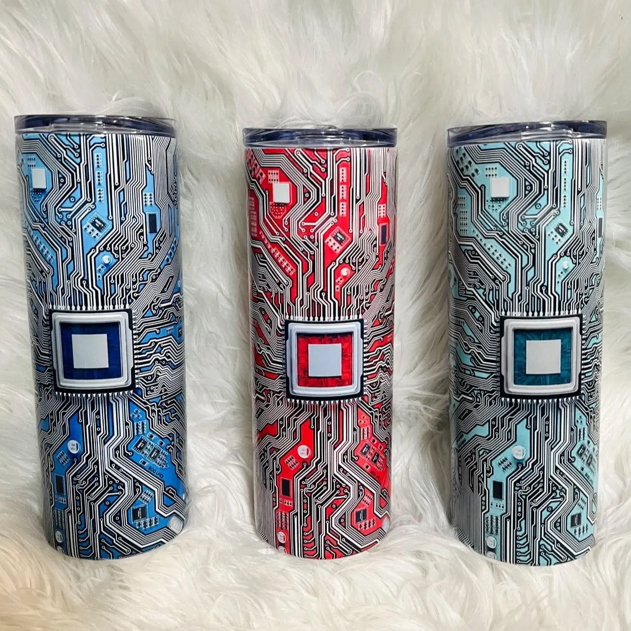 Circuit Board 20oz Metal Tumbler Drinkware Reusable tech gifts computers it engineering