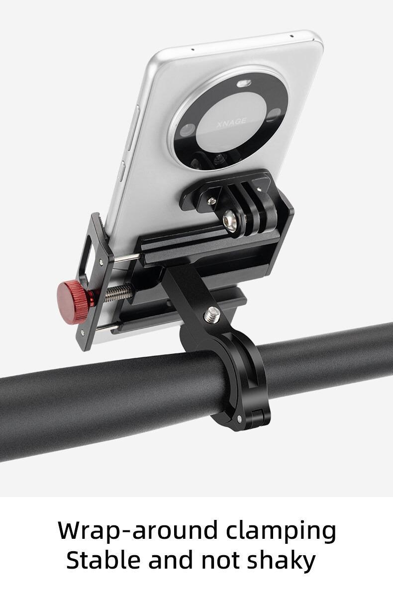 ROCKBROS S Shaped Bicycle Phone Holder Aluminum Alloy Adjustable Bike Mobile Phone Stand Bracket Mechanical Locking Cycling Mount for Cell Phone 4.7-7 inch ROCKBROS S Shaped Bicycle Phone Holder Aluminum Alloy Adjustable Bike Mobile Phone Stand Bracket Mechanical Locking Cycling Mount for Cell Phone 4.7-7 inch