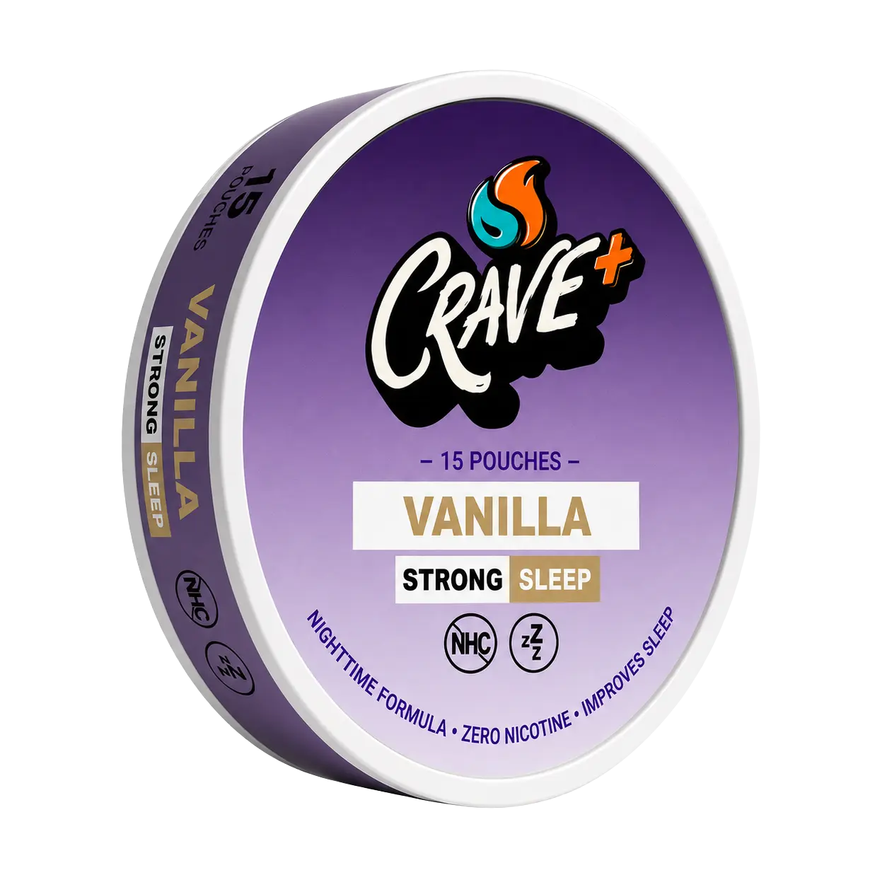 CRAVE Sleep Pouches - Vanilla - 15 Count - Caffeine & Nicotine-Free