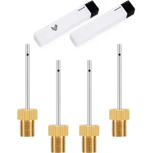 Brass Ball Pump  with Storage Case, No Break Heavy Duty Air Pump  for Balls, Stainless Steel