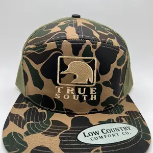 Wood Duck EMB Camo 7panel Hat