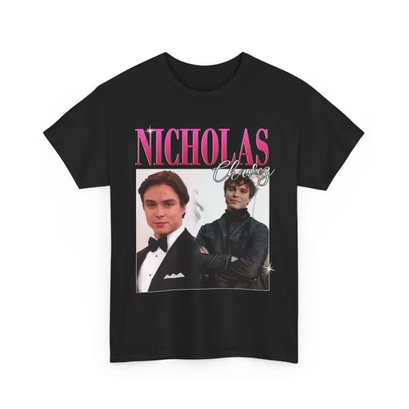 Nicholas Chavez Vintage Retro Fan Tee, Stylish Design, Perfect for Fans, Trendy Look, Must-Have for Collectors, Great Gift Idea