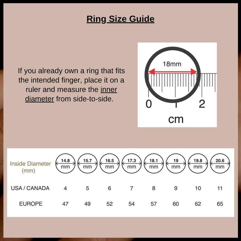 Tewiky Gold Layered Rings - Oval Cubic Zirconia Love Ring and Eternity Ring - 5mm Stackable for Women