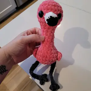 Handmade Crochet Flamingo
