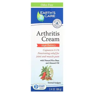 Earth's Care Arthritis Cream, High Potency, 2.4 oz (68 g)