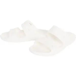 Crocs Unisex Classic Two-Strap Slide Sandals - White - M12/W14