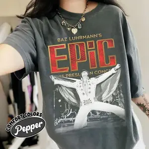 Elvis Presley 2026 Concert Tour Shirt, Vintage Elvis Graphic Tee, Rock and Roll Legend T-Shirt, Elvis Fan Gift