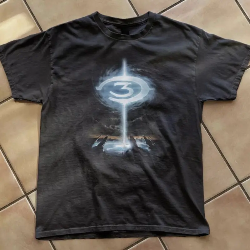 Halo 3 T-Shirt, Gaming Tee, Gifts Shirt, Unisex Vintage Graphic Tees Gothic Grunge Y2k Emo Scene Amity Affliction Style Clothes Men Women Streetwear