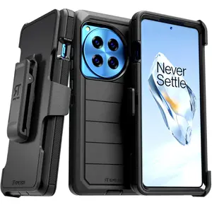 For OnePlus 12R (2024) Defender Max Case Accessories Cover Clip Protective Rome Tech Protective Cover