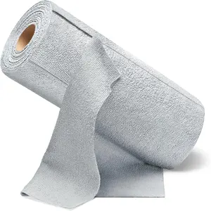 Tearaway paperless paper towels roll microfiber towels  12 x 12 ultra absorbent scratch free reuseable washable cloth for home kitchen and car cleaning gray
