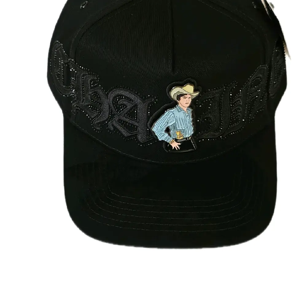 Gorra de chalino x italiense hat black with Unique Design and Trendy Style