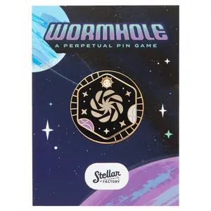 Stellar Factory Wormhole Game - Infinite Tag Enamel Pin | Fun Group Game for Friends, Family & Team Building