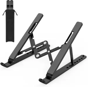 Adjustable Laptop Stand, Portable Laptop Riser for Desk, ABS+ Foldable Ventilated Cooling Notebook Holder Stand for 10-15.6 Laptops,Tablets
