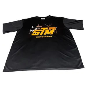 STM Outdoors Short Sleeve Black / Yellow Performance T-Shirt
