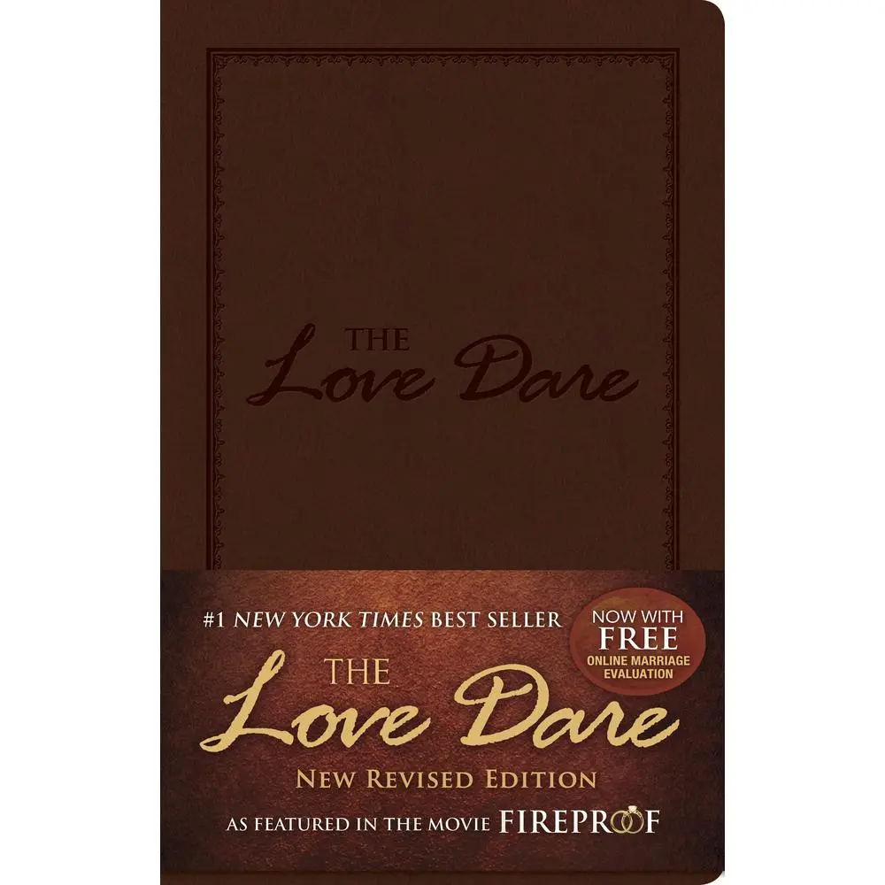 USED Book - The Love Dare, Leathertouch: Now with Free Online Marriage Evaluation by Kendrick, Alex (Imitation Leather) - english