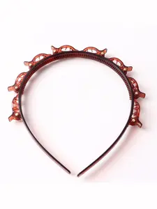 Multilayer Hollow Out Woven Hairband, Double Layer Bangs Clip Head Wrap, Trendy Hair Accessory, Fashionable Headwear