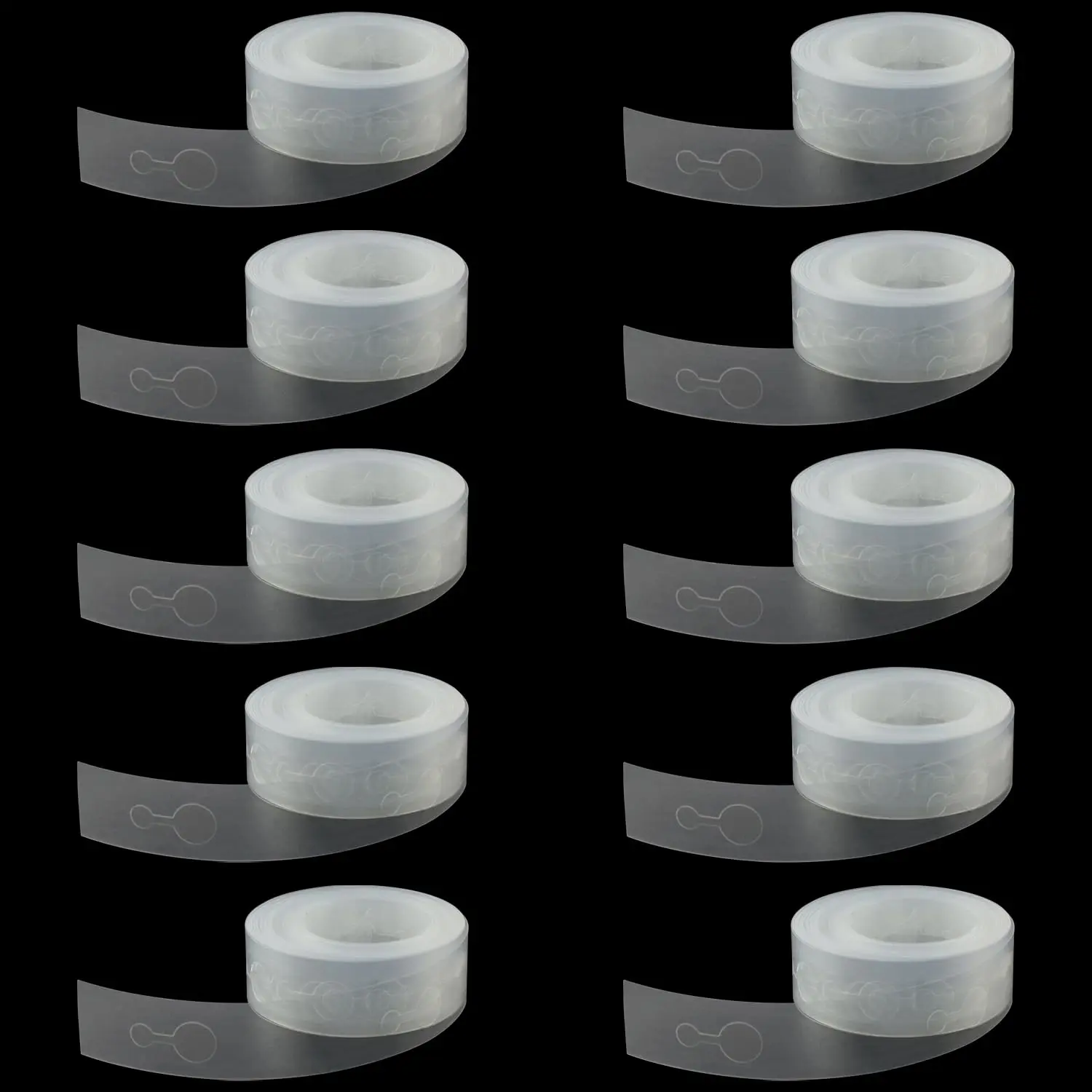 10 Rolls Balloon Arch Strip Kits Transparent Plastic Tape for Wedding & Party Backdrop Decor