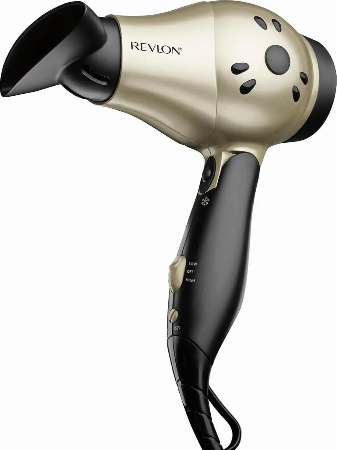REVLON 1875W Compact Folding Handle Hair Dryer, Smooth-Drying, Space-Saving Storage, Ideal for Travel