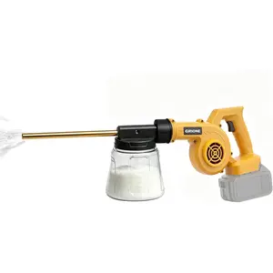 Electric Diatomaceous Earth Duster Compatible with Dewalt 20V Battery, Alternative Powder Sprayer, 1L Clear Container Powder Duster Applicator for Garden, Chicken Coop, Barn (NO Battery)