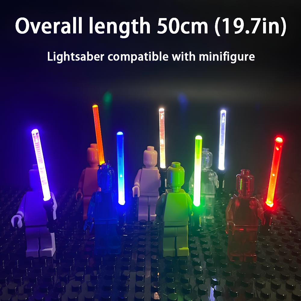 LYBMTWF USB-Powered LED Lightsaber is custom-tailored specifically for minifigures. This handheld, illuminated lightsaber makes an excellent choice for a birthday or holiday gift.