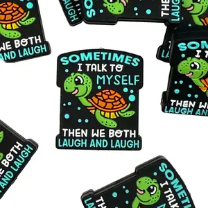 Sometimes I Talk to Myself Silicone Focal Beads - Cute Supplies for Beaded Pens, Keychains, Custom Pens DIY Makin