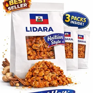 Sweet Haitian Peanut Crunch  Made with Cinnamon & Ginger – 3 Packs Inside! Limited Stock!”