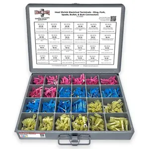 Marine Grade Heat Shrink Terminal Connectors Assortment - 961 Pieces