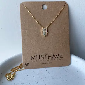 Pavé Hamsa Necklace