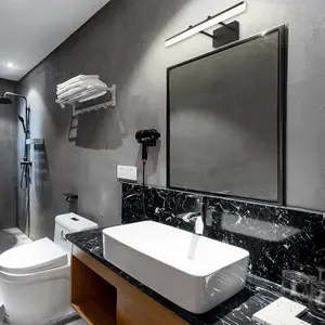 YHTlaeh Adjustable LED Bathroom Vanity Light Fixture Wall Cabinet 18W 24inch Matte Black for Makeup Bathroom Lighting Over Mirror