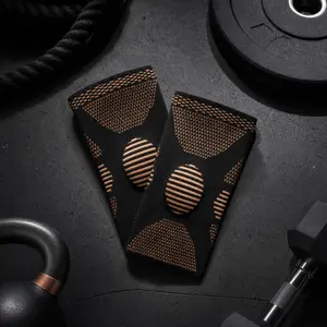 Copper Knee Protector, Adjustable Compression Knee Brace, Adjustable Breathable Knee Brace, Copper Infused Knee Sleeve for Workout Running Injury Recovery