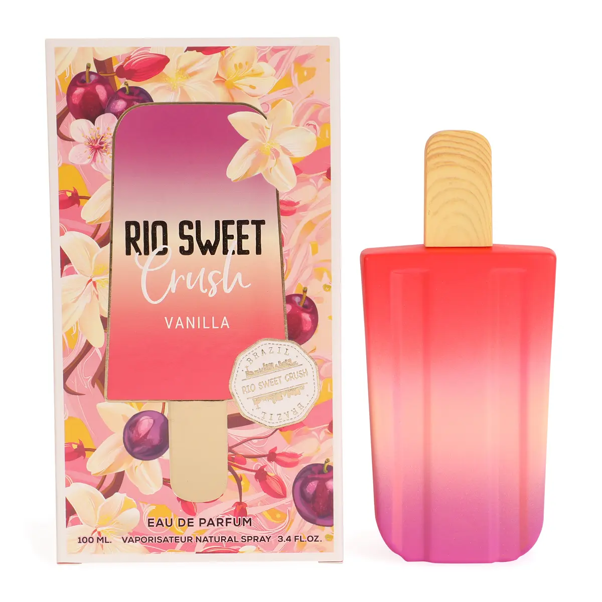 Rio Sweet Crush Vanilla Eau de Parfum Natural Spray Perfume for Women 100ml/3.4fl.oz.