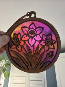 Daffodils Suncatcher for Sunny Window