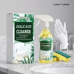 Oxalic Acid Cleaner (100ML + Sponge + Gloves), Quick Clean, Removes Stubborn Stains, Suitable for Hard Surfaces, Kitchen Bathroom Cleaning