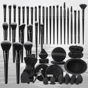 Makeup Tool Set, 56pcs/set Makeup Brush & Sponge & Puff & Headband & Eyelash Curler & Brush Cleaning Tool, Makeup Brushes Set for Christmas Gift, Professional Cosmetic Tools for Women, Makeup Brush Kit
