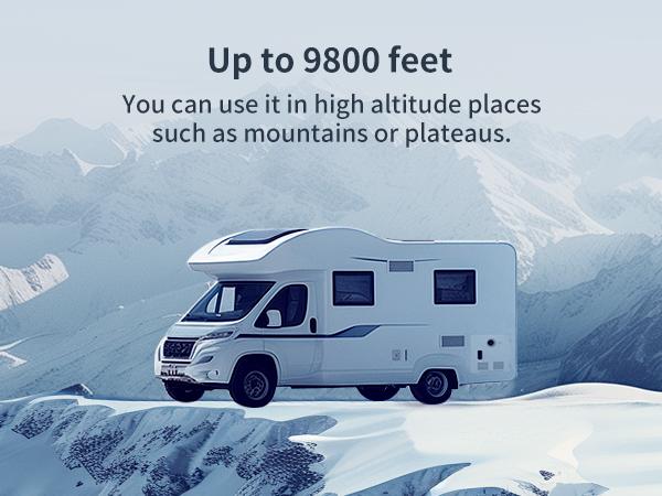 65,000 BTU RV Tankless Water Heater, High Altitude Available, 12V, CSA Certificated, with Multi-function Controller, On Demand Instant Hot Water Heater, Compatible with all RVs