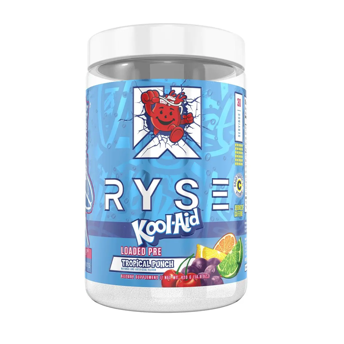 Ryse Loaded Pre Workout Powder Supplement for Men & Women - Pumps, Energy, Focus (30 Servings)