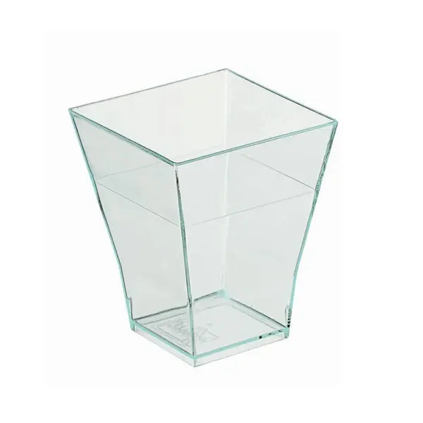 Taiti Transparent Green Square Cup - 2 Oz. Pack Of 600