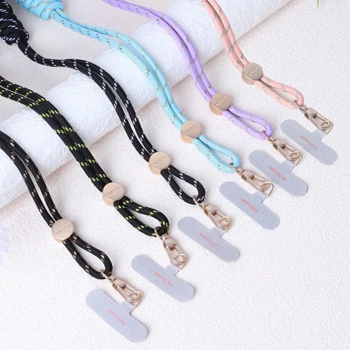 Universal Adjustable Phone Carrying Lanyard – Crossbody Neck Strap with Phone Patch, Anti-Drop Hands-Free Mobile Phone Strap for iPhone & Android