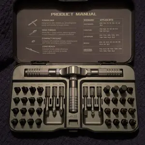 DEEOEE 24-in-1 Magnetic Rotary Ratchet Screwdriver Set | Multi-function Repair Tool with Detachable Handle for DIY & Professional Use