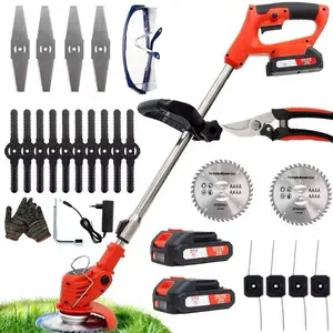 OUTIGO Cordless String Trimmer, Edger & Weed Trimmer, String Grass Trimmer with Attachment Capability