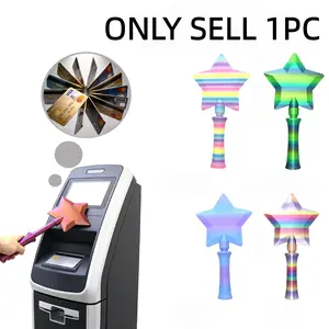 Latest 3D Printed Starlight Magic Wand Payment Card Holder, Unique Design, High Aesthetic Value, Contactless Payment Case, Touch Sensing Payment, Portable Payment Gadget