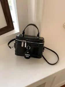 Women's Mini Square Crossbody Bag, Solid Color Glossy Handbag, Detachable Strap, Versatile Style, Ideal for Daily and Casual Use