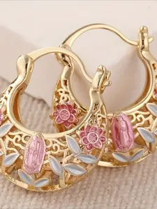 Elegant Exquisite  Golden Earrings Trendy Jewelry  Engagement  Party  Anniversary Gift  Wedding  Daily Vacation Gift From A Best Friend Mother's Day, Anniversary Gift