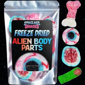 Freeze Dried Alien Body Parts Candy - 4 Ounces