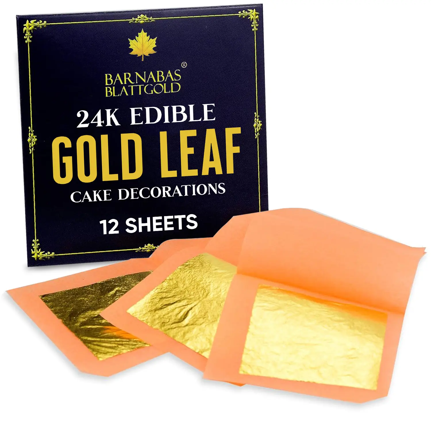 Imitation Gold Leaf 1000 Sheets, 16x16cm, Interleaved